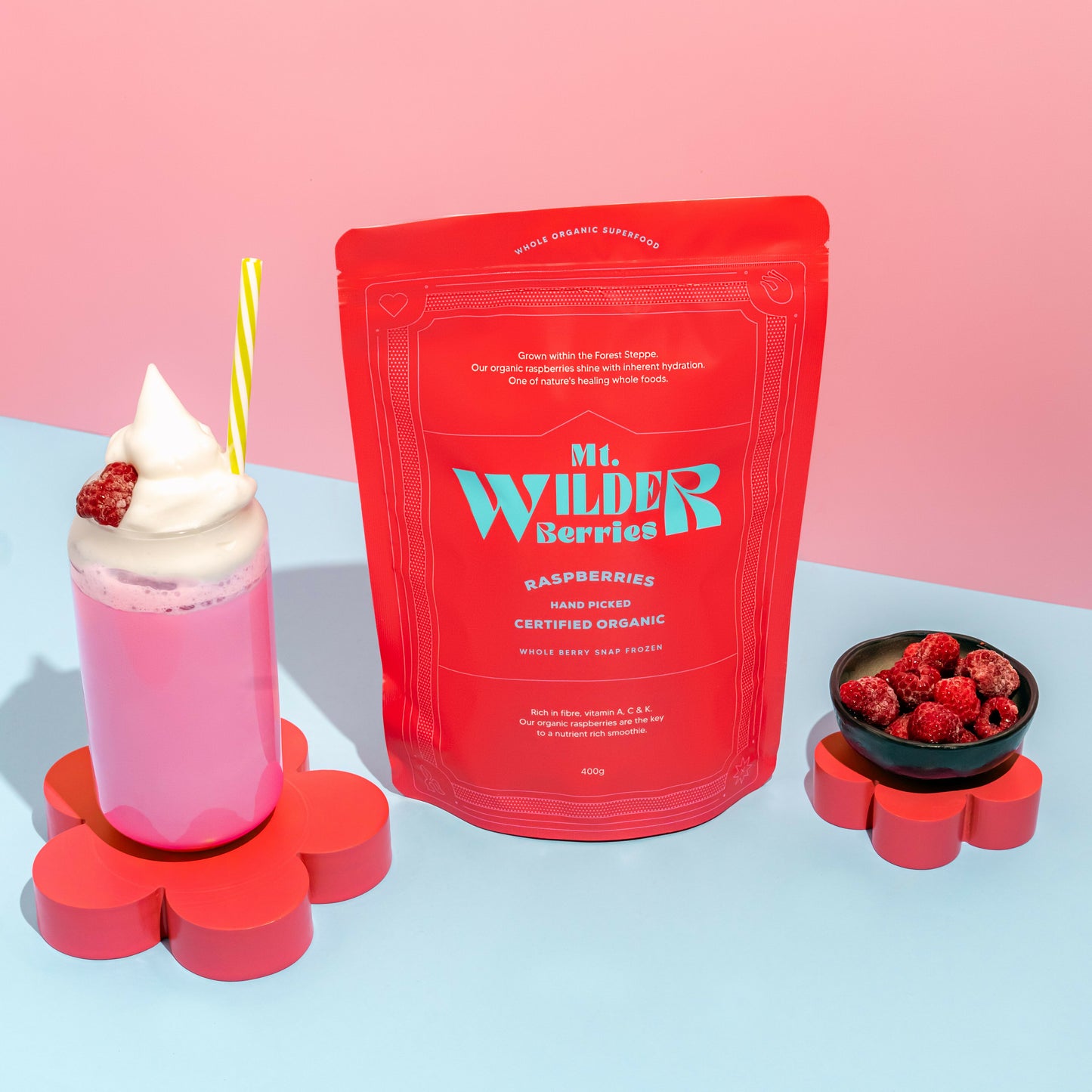 Bulk Certified Organic Frozen Raspberries 4.8KGS