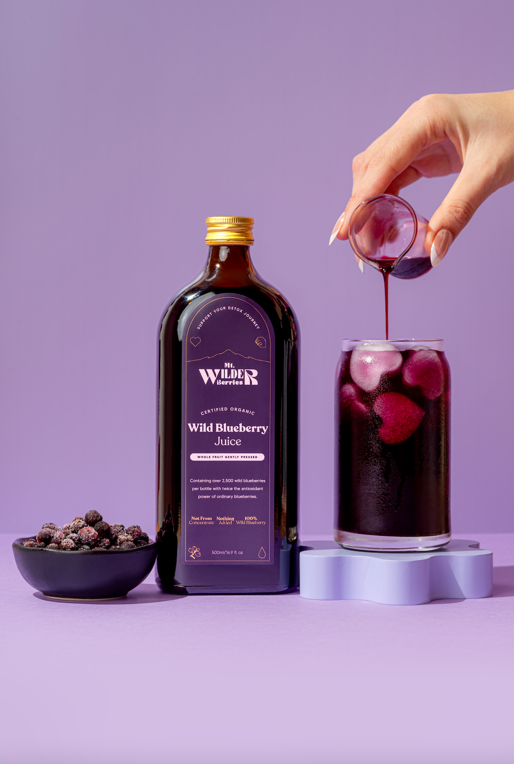 Certified Organic Wild Blueberry Juice - 500ml