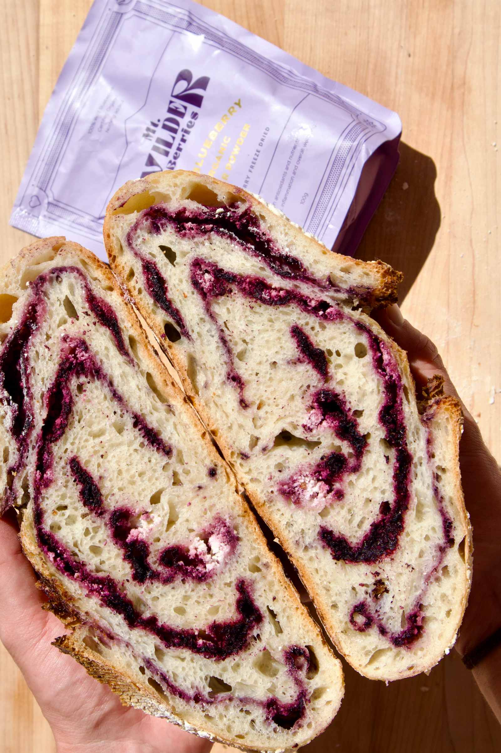 Blueberry Goat Cheese Sourdough Loaf