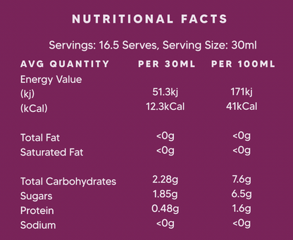 Certified Organic Elderberry Juice - 500ml
