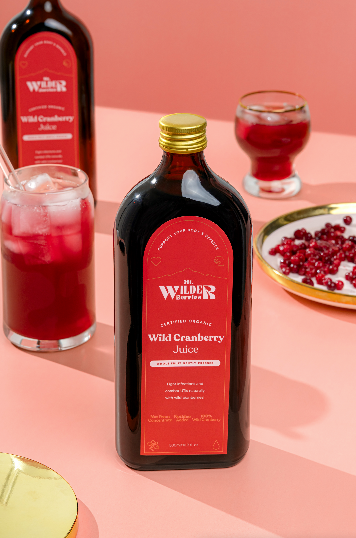 Certified Organic Wild Cranberry Juice - 500ml