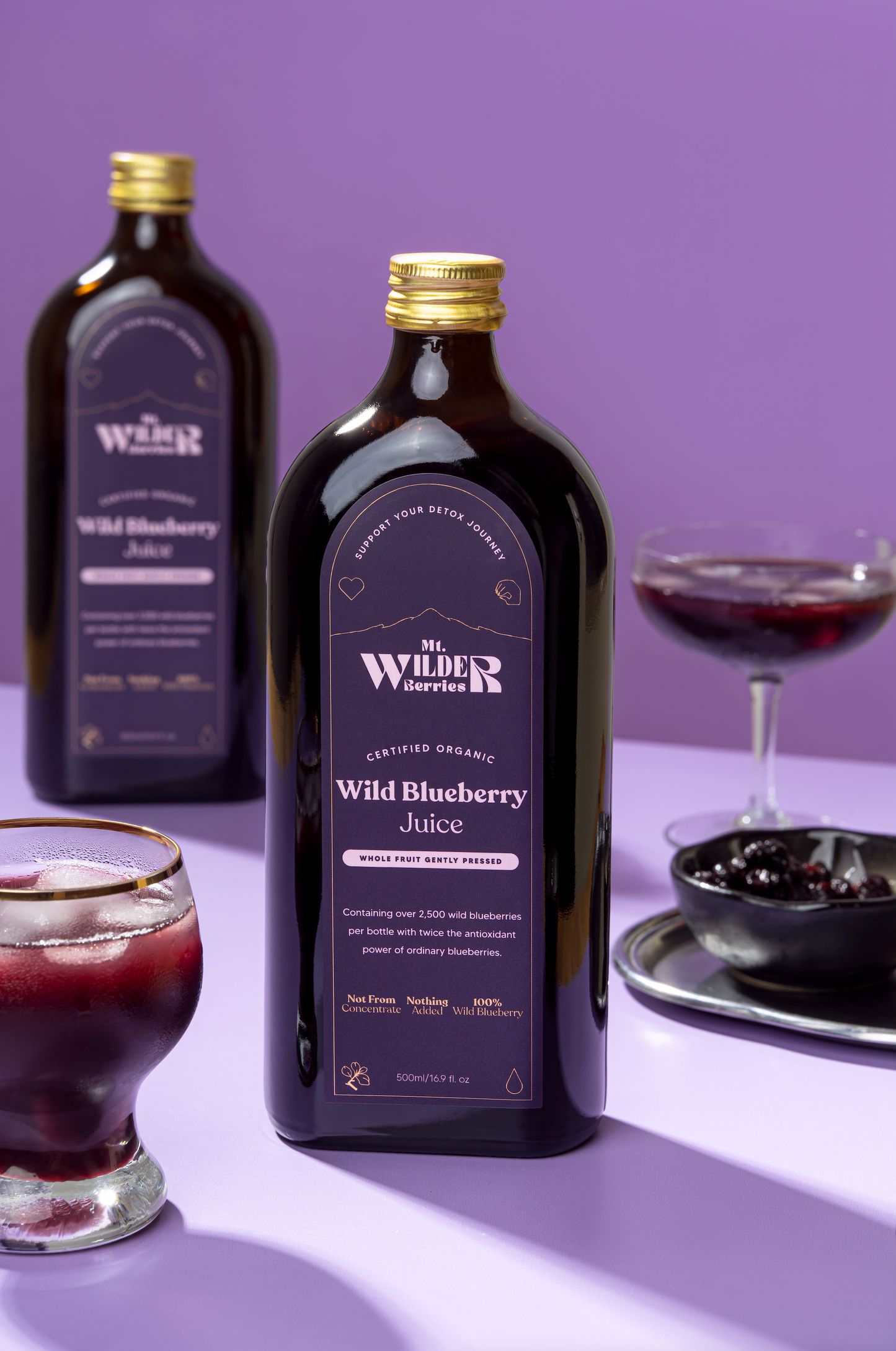 Certified Organic Wild Blueberry Juice - 500ml