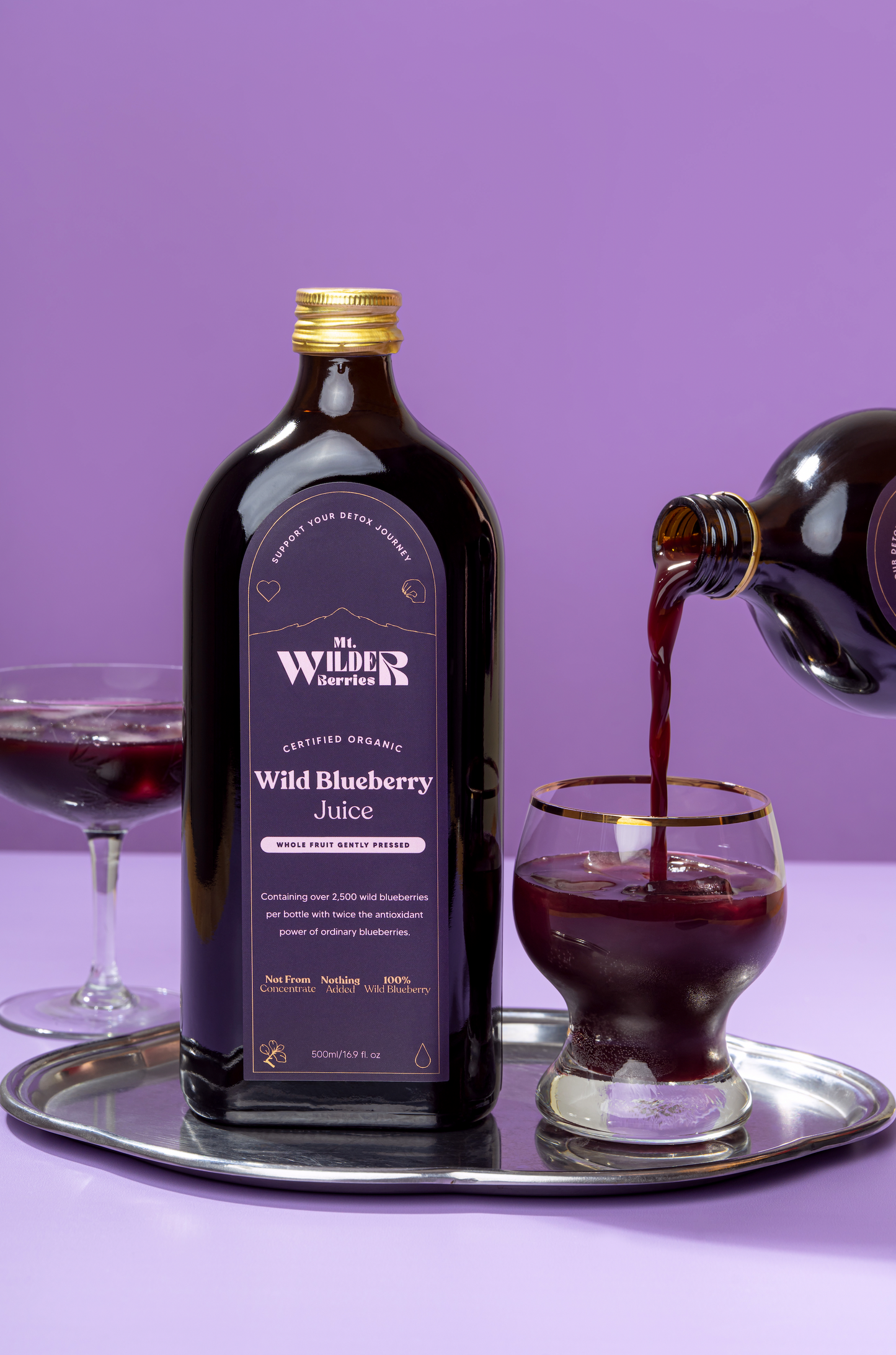 Certified Organic Wild Blueberry Juice - 500ml