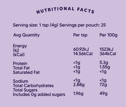 Certified Organic Wild Blueberry Super Powder - 100g